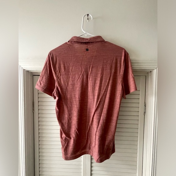 Algo Lightweight Performance Polo Shirt - Light Rust Color - Like New - Medium - Picture 5 of 6